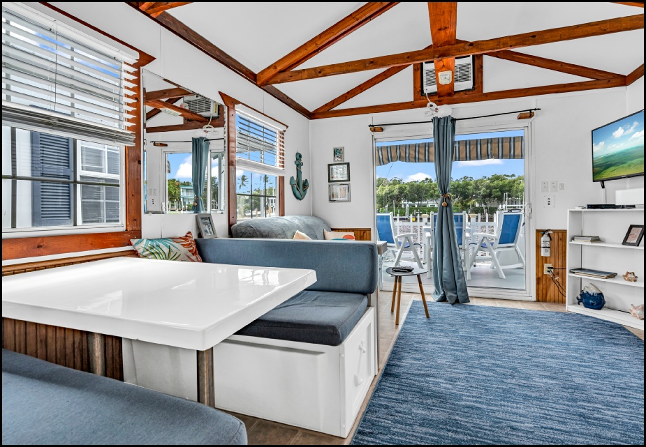 Aqua Lodge Dining Table View Out